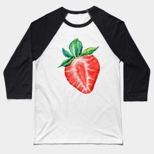 Watercolour Strawberry Baseball T-Shirt